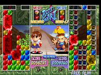 une photo d'Ã©cran de Super Puzzle Fighter 2 Turbo sur Sega Saturn